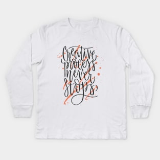 Creative Process Kids Long Sleeve T-Shirt